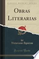 libro Obras Literarias (classic Reprint)